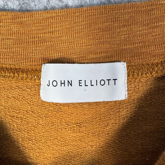 John Elliott Sweatshirt Womens Size 3 Orange Gold Crewneck Pullover Long Sleeve - Picture 5 of 10